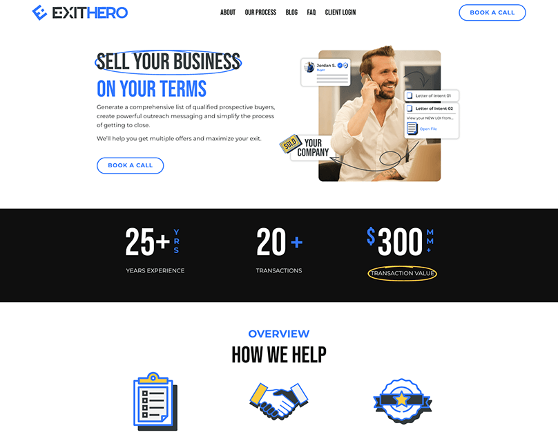 ExitHero-Business-Website-Design-Development