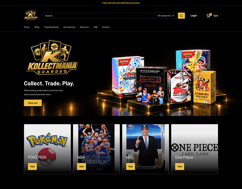KollectMania-Cards-Shopify-eCommerce-Website
